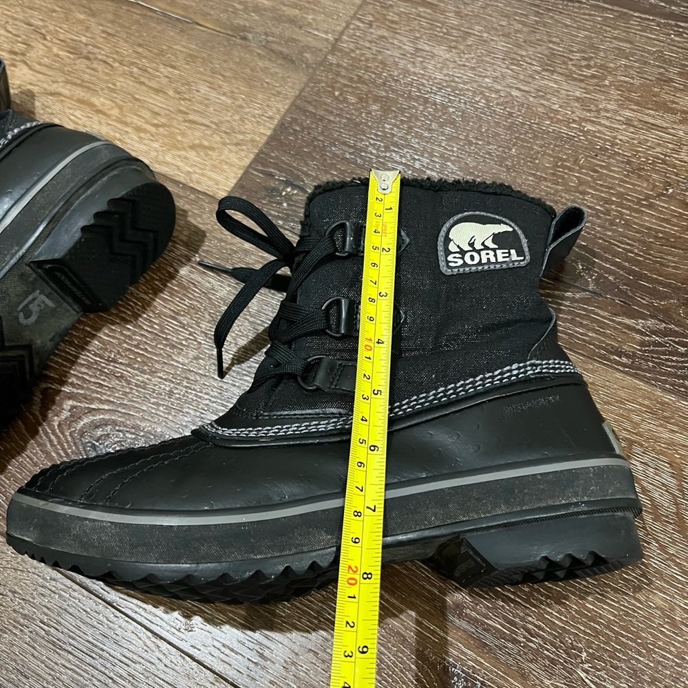 Sorel tivoli glitter waterproof winter boots black size 9 - Picture 11 of 12